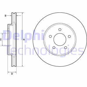 Диск тормозной Delphi BG4120