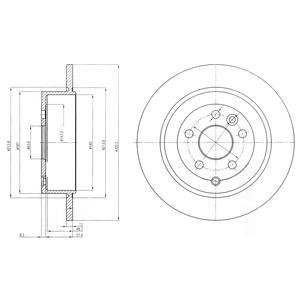 Диск тормозной Delphi BG4124C (фото 1)