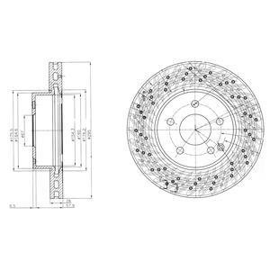 Диск тормозной Delphi BG4142C