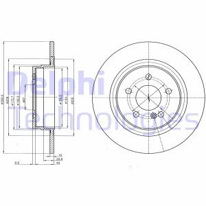 Тормозной диск Delphi BG4153C (фото 1)