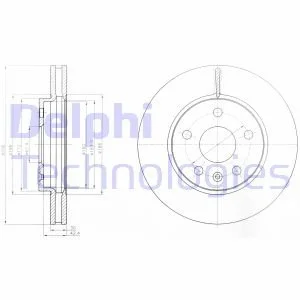 Диск тормозной Delphi BG4187C