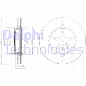 Диск тормозной Delphi BG4189C