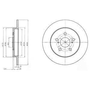 Тормозной диск Delphi BG4201C