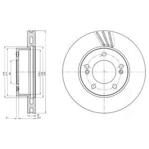 Диск тормозной Delphi BG4207