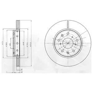 Диск тормозной Delphi BG4208