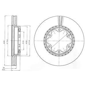 Тормозной диск Delphi BG4210