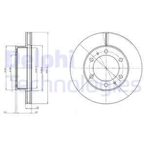 Диск тормозной Delphi BG4211C