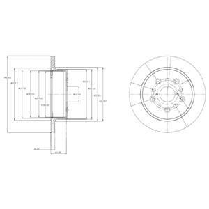 Гальмівний диск Delphi BG4216