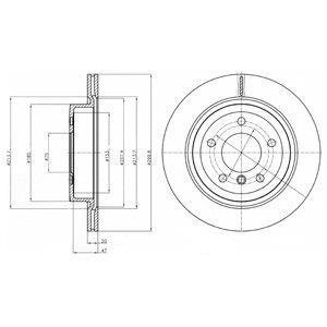 Тормозной диск Delphi BG4223C