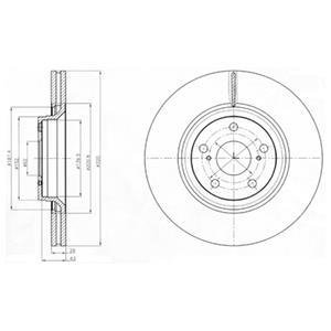 Тормозные диски Delphi BG4235