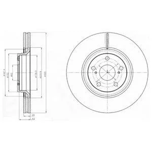 Тормозные диски Delphi BG4235