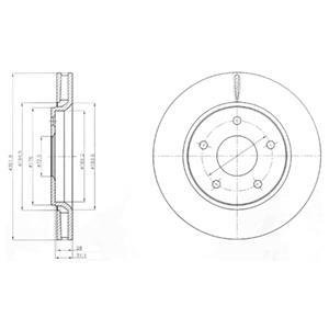 Тормозные диски Delphi BG4248