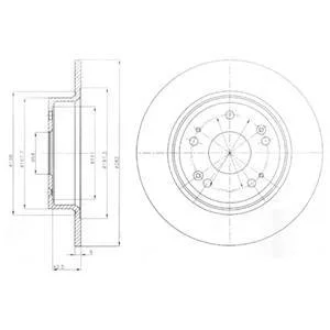 Тормозные диски Delphi BG4249