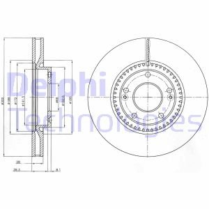 Диск тормозной Delphi BG4251C