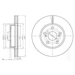 Диск тормозной Delphi BG4269