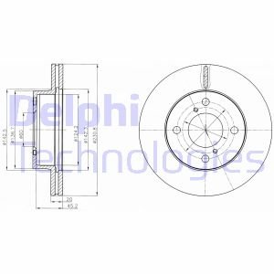 Диск тормозной Delphi BG4271C (фото 1)