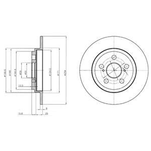 Тормозные диски Delphi BG4272