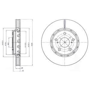 Диск тормозной Delphi BG4276