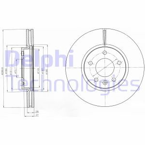 Диск гальмівний Delphi BG4278C