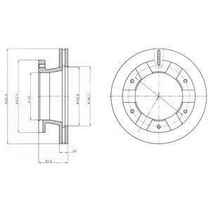 Тормозной диск Delphi BG4285