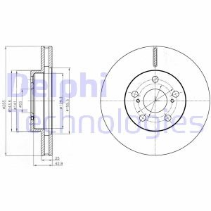 Тормозной диск Delphi BG4290