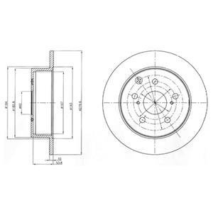 Тормозной диск Delphi BG4303