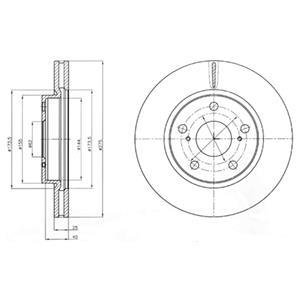 Тормозной диск Delphi BG4304