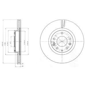 Тормозной диск Delphi BG4316