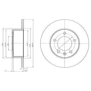 Тормозные диски Delphi BG4320