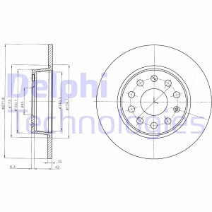 Тормозной диск Delphi BG4324C