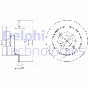 Диск гальмівний Delphi BG4334C