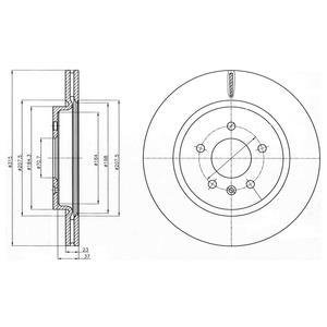 Диск тормозной Delphi BG4388C