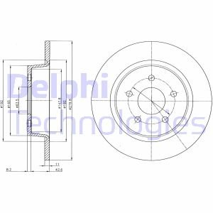 Диск тормозной Delphi BG4533C