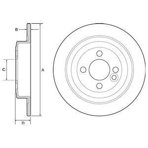 Диск тормозной Delphi BG4560C