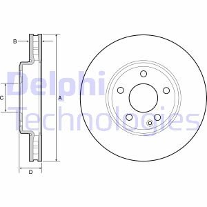 Диск тормозной Delphi BG4646C (фото 1)