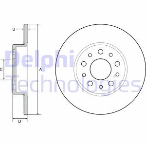 Диск гальмівний Delphi BG4655C