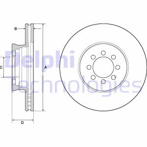 Диск гальмівний Delphi BG4679C