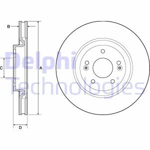 Диск тормозной Delphi BG4683C (фото 1)