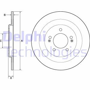 Диск тормозной Delphi BG4688C (фото 1)