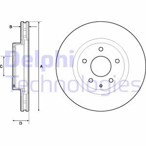 Тормозной диск Delphi BG4713C