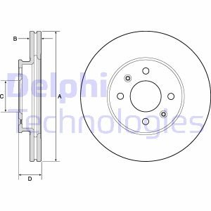 Диск тормозной Delphi BG4744C (фото 1)