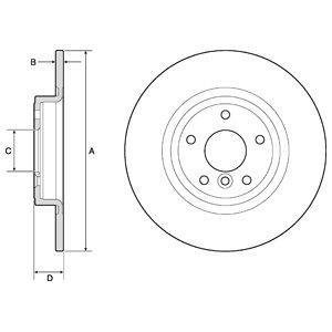 Тормозной диск Delphi BG4766C