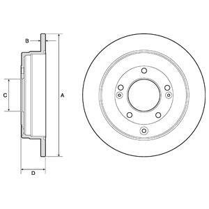 Диск тормозной Delphi BG4767C