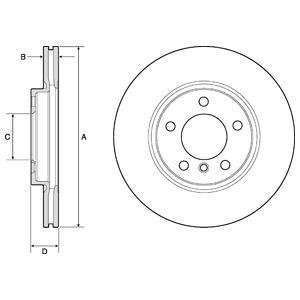 Гальмівний диск Delphi BG4771C