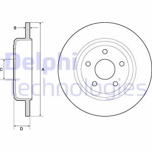 Диск тормозной Delphi BG4772C