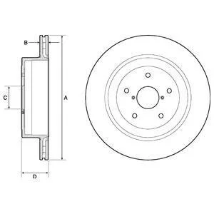 Диск тормозной Delphi BG4775C