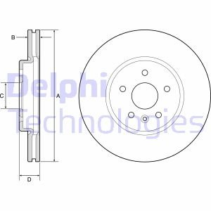 Диск тормозной Delphi BG4783C (фото 1)