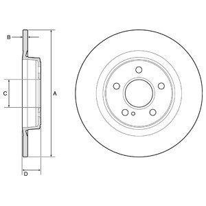 Диск тормозной Delphi BG4790C