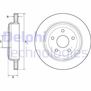 Диск тормозной Delphi BG4802C