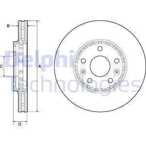 Диск тормозной Delphi BG4815C (фото 1)